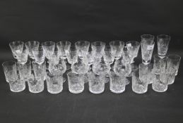 A part suite of Edinburgh crystal glasses, Star of Edinburgh pattern.