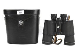 A pair of Asaki Pentax 6x50 binoculars.