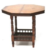An Edwardian mahogany occasional table.