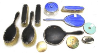 An assortment of dressing table accessories.