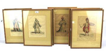Nine lithoprints featuring works by dans le Rôle d'Hérode.