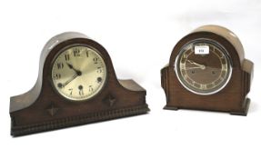 Two 20th century mantel clocks.