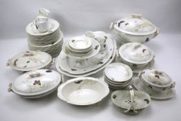 A Limoges part tea and dinner service.