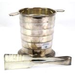 An EPNS Art Deco silver plated ice bucket.