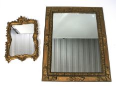 Two gilt framed mirrors.