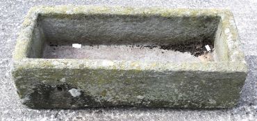 A large large stone garden trough.