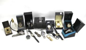 A collection of contemporary wristwatches.