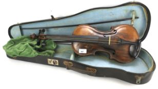 A German violin in the style of Jacob Stainer, circa 1900.