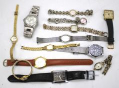 An assortment of vintage wristwatches.