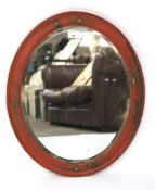 An early 20th century wall mirror.