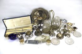 A collection of silver plate.