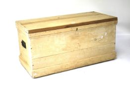 A 20th century pine blanket box.