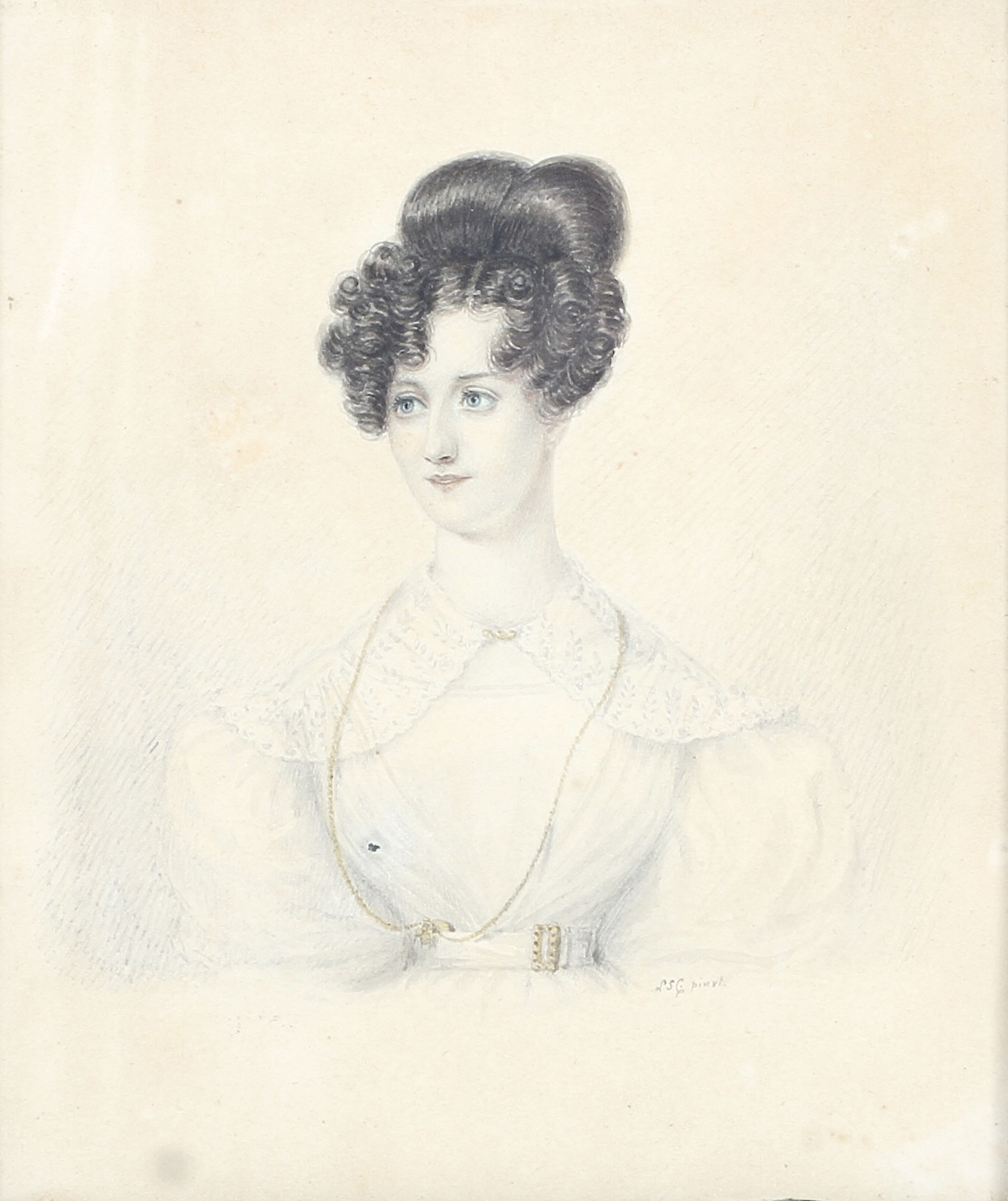 A Victorian portrait miniature of a lady. - Image 3 of 3