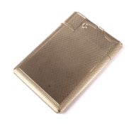 An Asprey & Co 9ct gold cased pocket lighter.