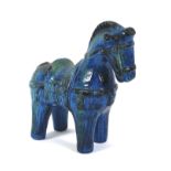 Aldo Londi for Bitossi a Rimini blue model of a horse.