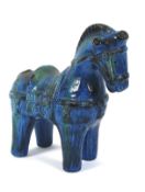 Aldo Londi for Bitossi a Rimini blue model of a horse.