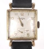 A vintage 9ct gold cased Zodiac wristwatch.