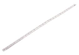 A vintage Chinese-export diamond line bracelet.