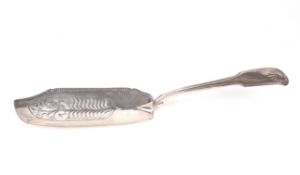 A George IV silver fish-server.