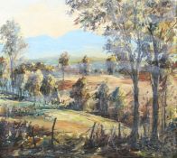 Maurice M Kennedy, Albany Landscape, Porongurups, oil on board.