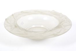 An early 20th century press moulded Hirondelle bowl probably by Sabino.