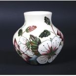 A modern Moorcroft globular vase.