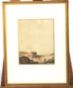 Attributed to Frederic Charles Winby (1875-1959), Mining Landscape, watercolour on paper.