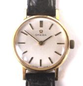 A ladies Omega quartz wristwatch.