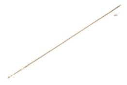 A vintage Italian 9ct gold curb link necklace.