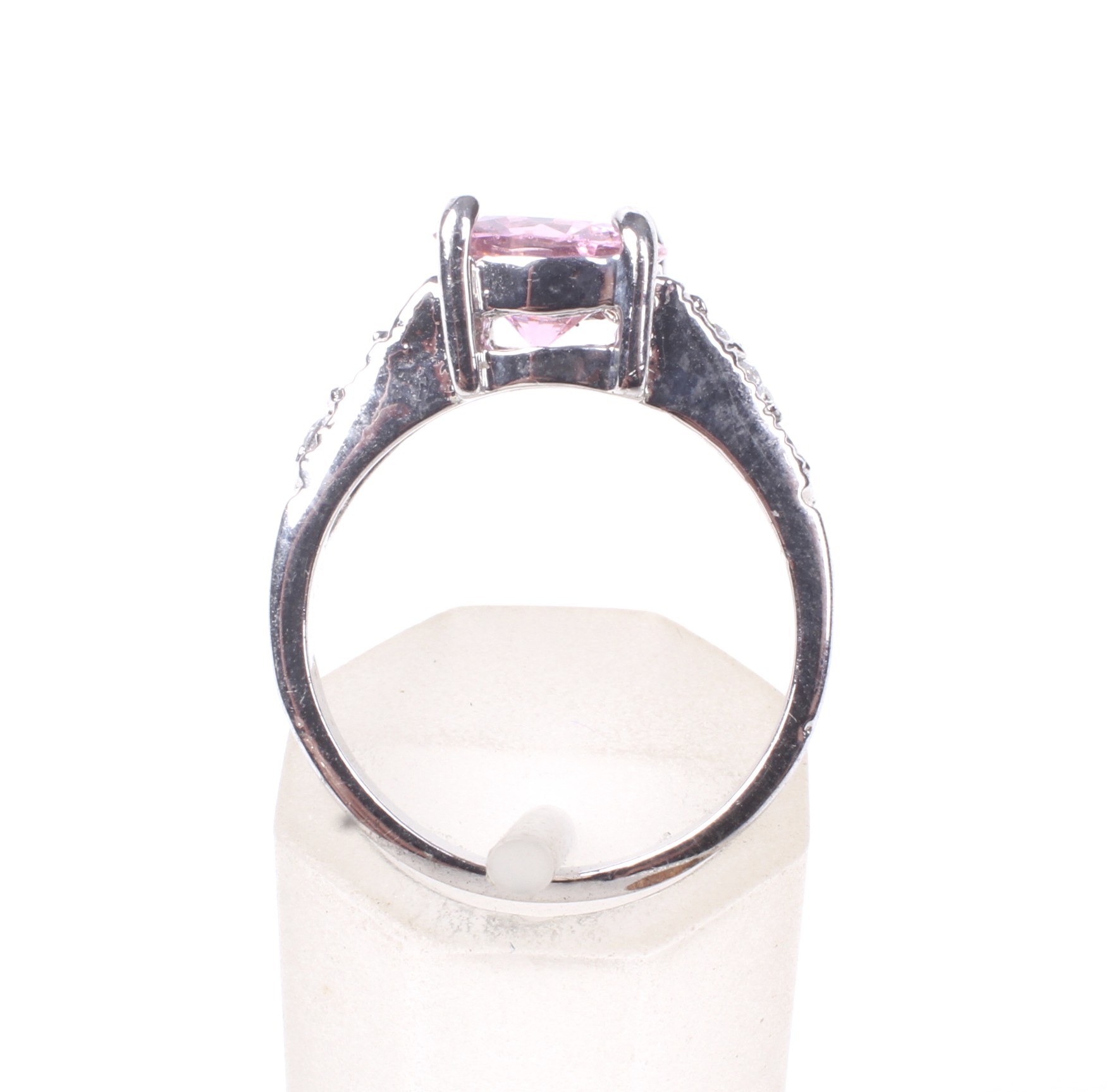 A pink and near-colourless cubic zirconia dress ring and a bracelet. - Image 3 of 3