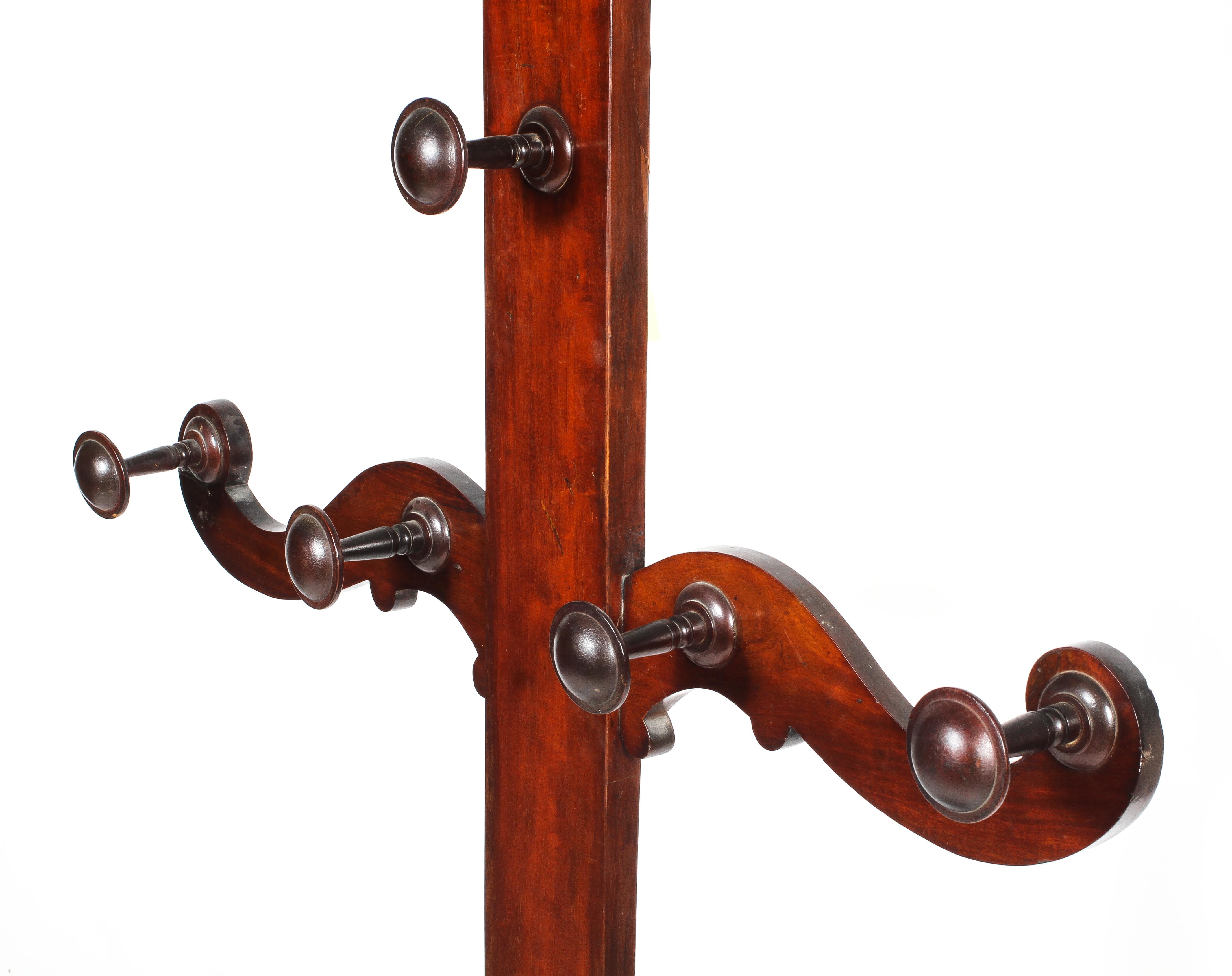 A Victorian mahogany hall coat stand. - Image 2 of 2
