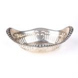 An American Sterling silver pierced dish by JE Caldwell & Co.