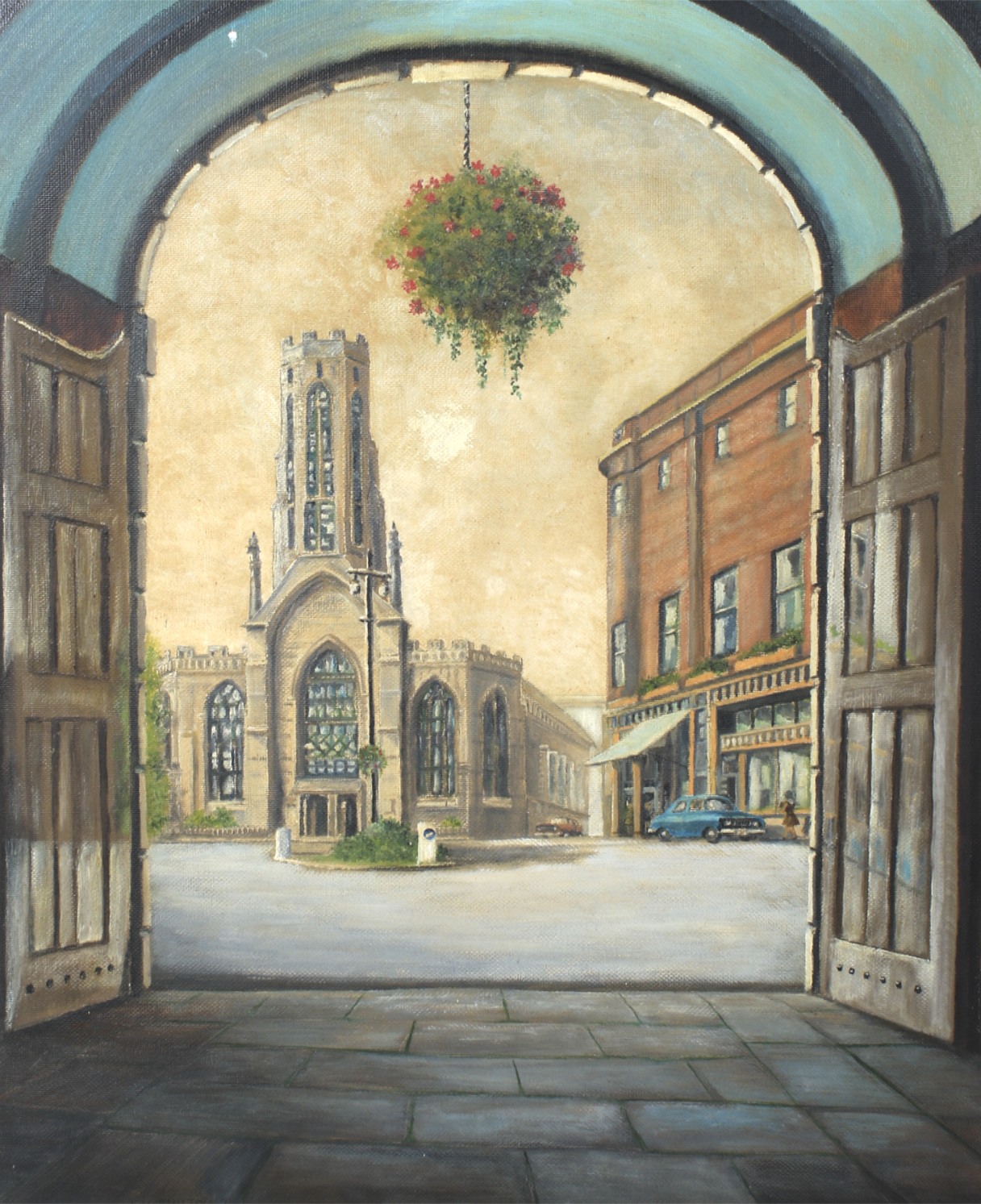 FV Shilton (Western Australia, 20th Century), St. Helen's, The Civic Church of York, oil on board.