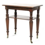 A 19th century Gillows style mahogany side table.