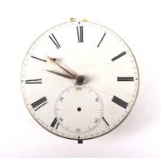 A 19th century Perigal & Duterrau fusee pocket watch movement.