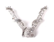 A vintage Chinese-export diamond necklace frontispiece.