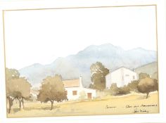 Paul Winby (20th/21st Century), Corsica, watercolour on paper.