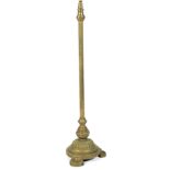 A 19th century Brass telescopic standard lamp.