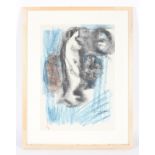 Hugo Dachinger (1908-1996), Standing Female Nude, chalks and charcoal on paper.