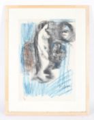 Hugo Dachinger (1908-1996), Standing Female Nude, chalks and charcoal on paper.