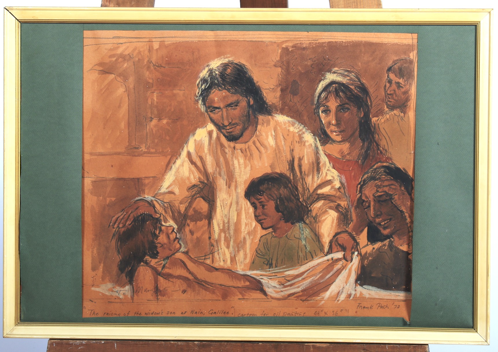 Frank Pash (Australian, 1920-1990), The Raising of the Widow's Son at Nain, Galilee,