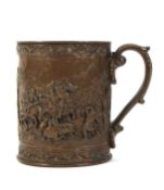 A 19th century Elkington style copper tankard.