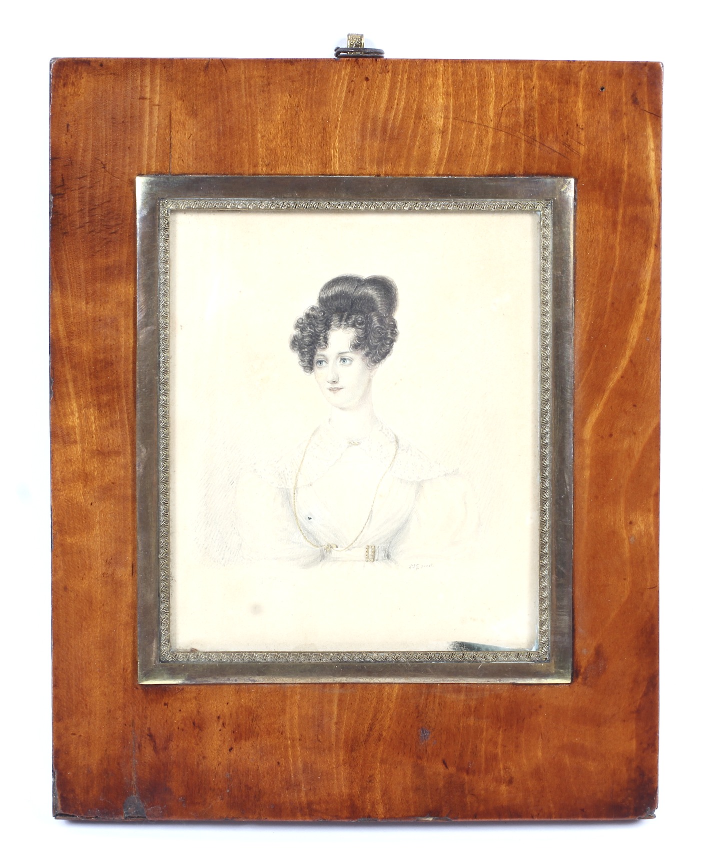 A Victorian portrait miniature of a lady.