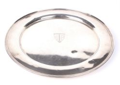 An American Sterling silver circular tray or dish.