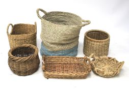 An assortment of baskets.