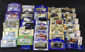 A collection of assorted diecast vehicles.