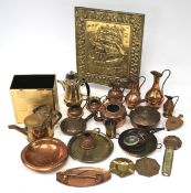 An assortment of metalware.