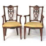 A pair of 20th century carver chairs.