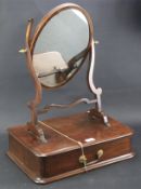 A 19th century mahogany dressing table mirror.