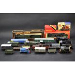 An assortment of OO gauge trains and tenders.